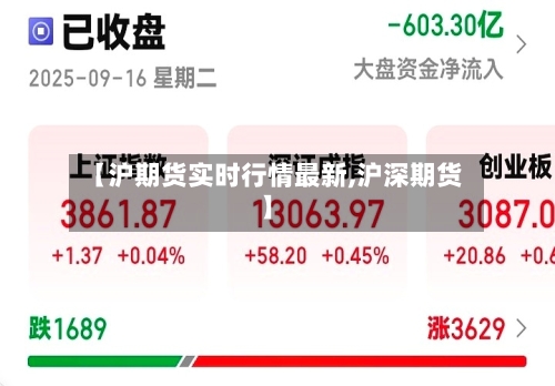 【沪期货实时行情最新,沪深期货】-第2张图片