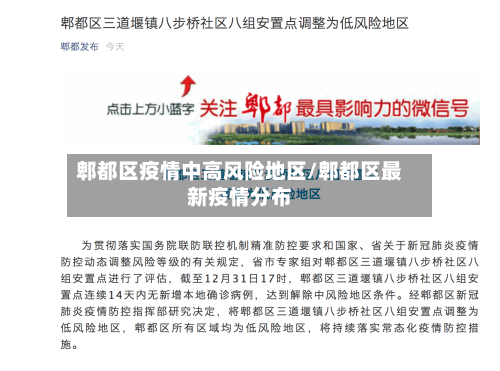 郫都区疫情中高风险地区/郫都区最新疫情分布-第1张图片