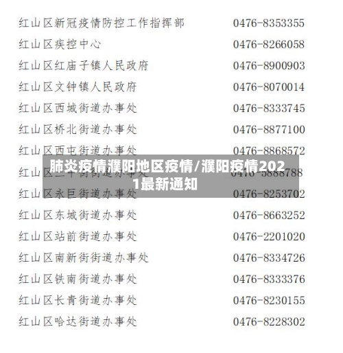 肺炎疫情濮阳地区疫情/濮阳疫情2021最新通知-第3张图片