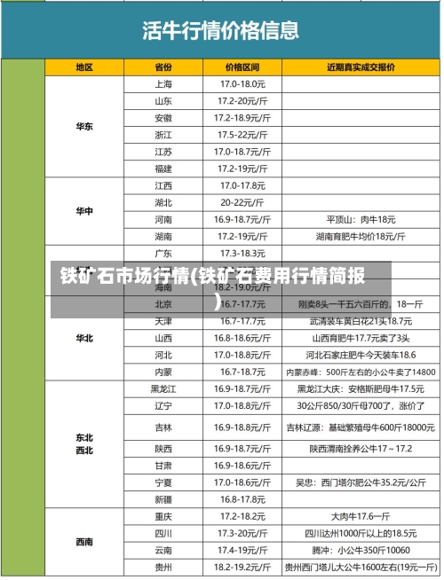 铁矿石市场行情(铁矿石费用行情简报)-第2张图片