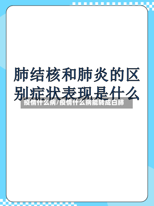 疫情什么病/疫情什么病能转成白肺-第1张图片