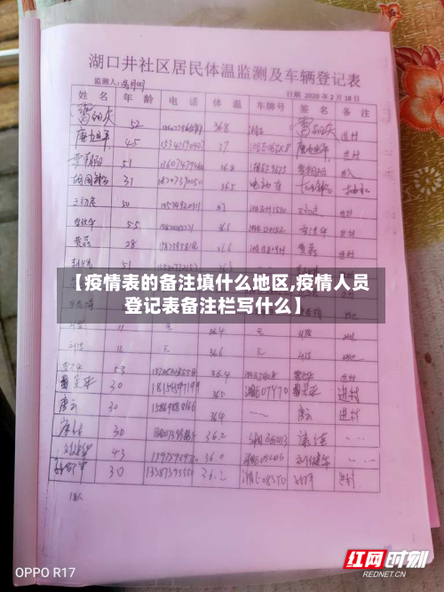 【疫情表的备注填什么地区,疫情人员登记表备注栏写什么】-第1张图片