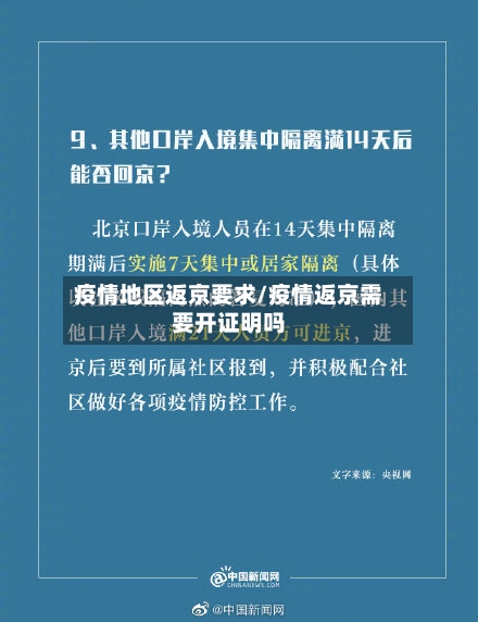 疫情地区返京要求/疫情返京需要开证明吗-第1张图片