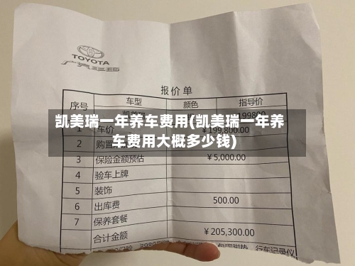 凯美瑞一年养车费用(凯美瑞一年养车费用大概多少钱)-第1张图片