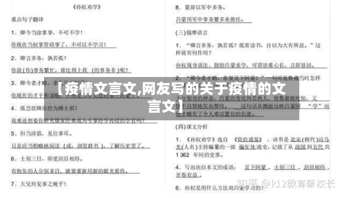 【疫情文言文,网友写的关于疫情的文言文】-第3张图片