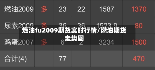 燃油fu2009期货实时行情/燃油期货走势图-第2张图片
