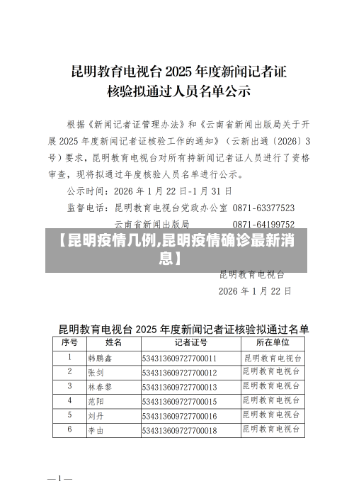 【昆明疫情几例,昆明疫情确诊最新消息】-第1张图片