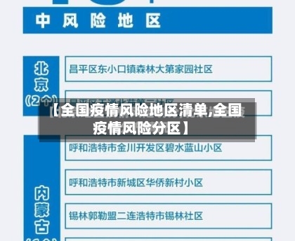 【全国疫情风险地区清单,全国疫情风险分区】-第3张图片
