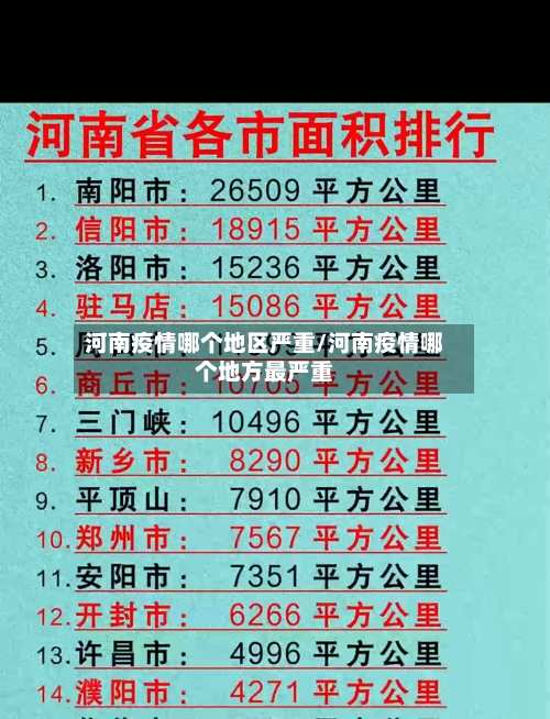 河南疫情哪个地区严重/河南疫情哪个地方最严重-第1张图片