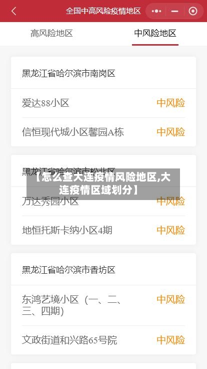【怎么查大连疫情风险地区,大连疫情区域划分】-第3张图片