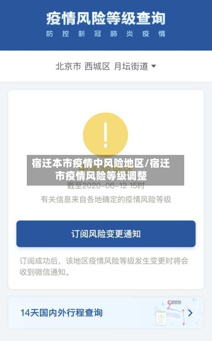 宿迁本市疫情中风险地区/宿迁市疫情风险等级调整-第2张图片
