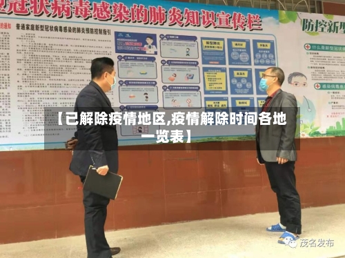 【已解除疫情地区,疫情解除时间各地一览表】-第1张图片