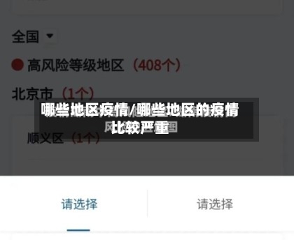 哪些地区疫情/哪些地区的疫情比较严重