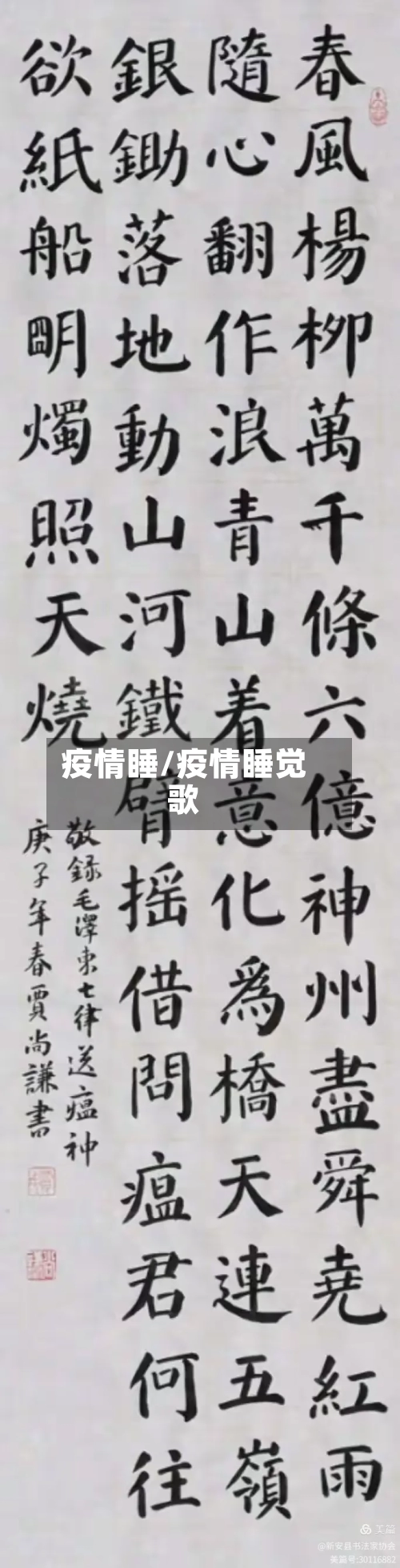 疫情睡/疫情睡觉歌-第1张图片