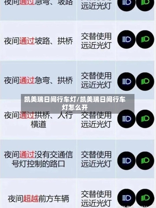 凯美瑞日间行车灯/凯美瑞日间行车灯怎么开-第3张图片